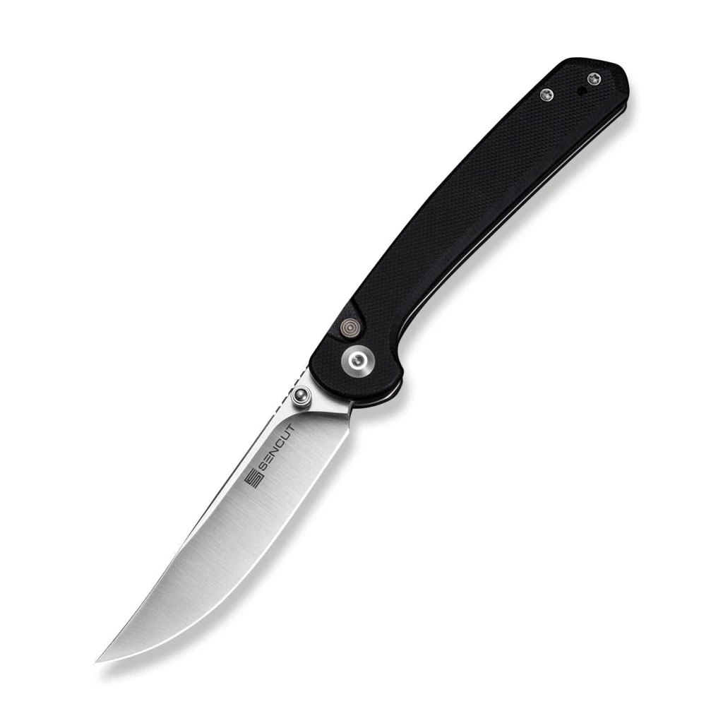 Складной нож, sencut, skelfin s25007-2, сталь 9cr18mov 3.3 дюйма, рукоять g10 черная, button lock 2
