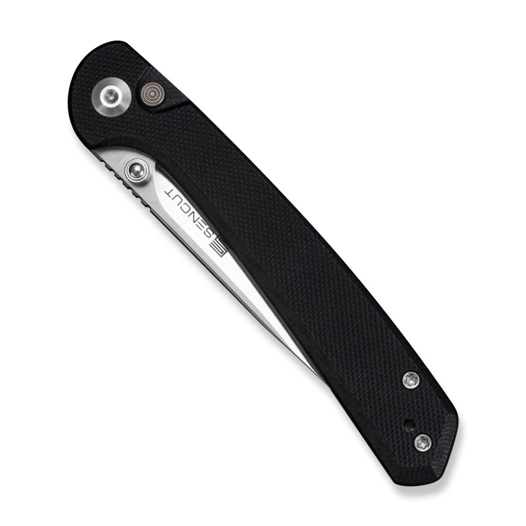 Складной нож, sencut, skelfin s25007-2, сталь 9cr18mov 3.3 дюйма, рукоять g10 черная, button lock 4