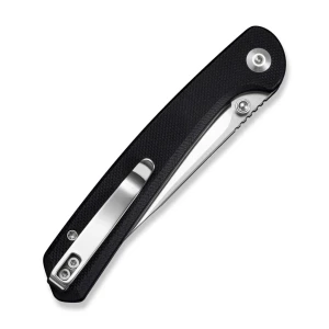 Складной нож, sencut, skelfin s25007-2, сталь 9cr18mov 3.3 дюйма, рукоять g10 черная, button lock Thumbnail 5