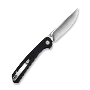 Складной нож, sencut, skelfin s25007-2, сталь 9cr18mov 3.3 дюйма, рукоять g10 черная, button lock Thumbnail 15