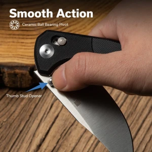 Нож тактический, sencut, slybolt s25001-1, сталь 9cr18mov 3.59 дюйма, рукоять g10 черная, замок crossbar lock Thumbnail 11