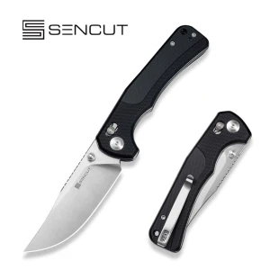 Нож тактический, sencut, slybolt s25001-1, сталь 9cr18mov 3.59 дюйма, рукоять g10 черная, замок crossbar lock