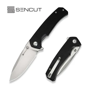 Cuțit pliabil, sencut, skarnax s24025-1, lamă 9cr18mov 3.79 inch, mâner g10, liner lock