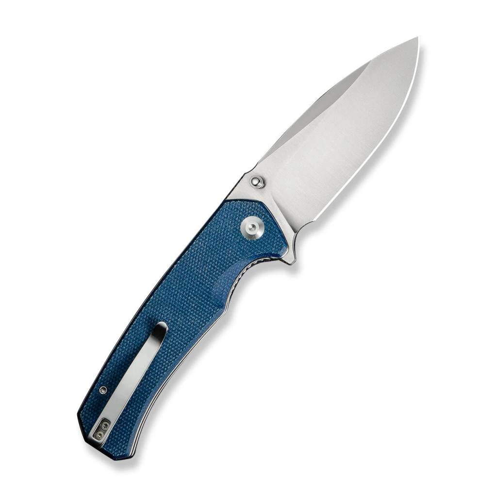 Складной нож, sencut, skarnax s24025-3, сталь 9cr18mov 3.79 дюйма, рукоять микарта синяя, лайнер-лок 13