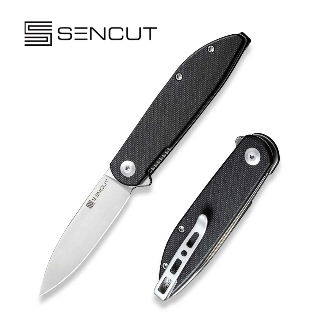 Флиппер-нож, sencut, bocll ii s22019-1, сталь d2 2.96 дюйма, рукоять g10, лайнер-лок 11