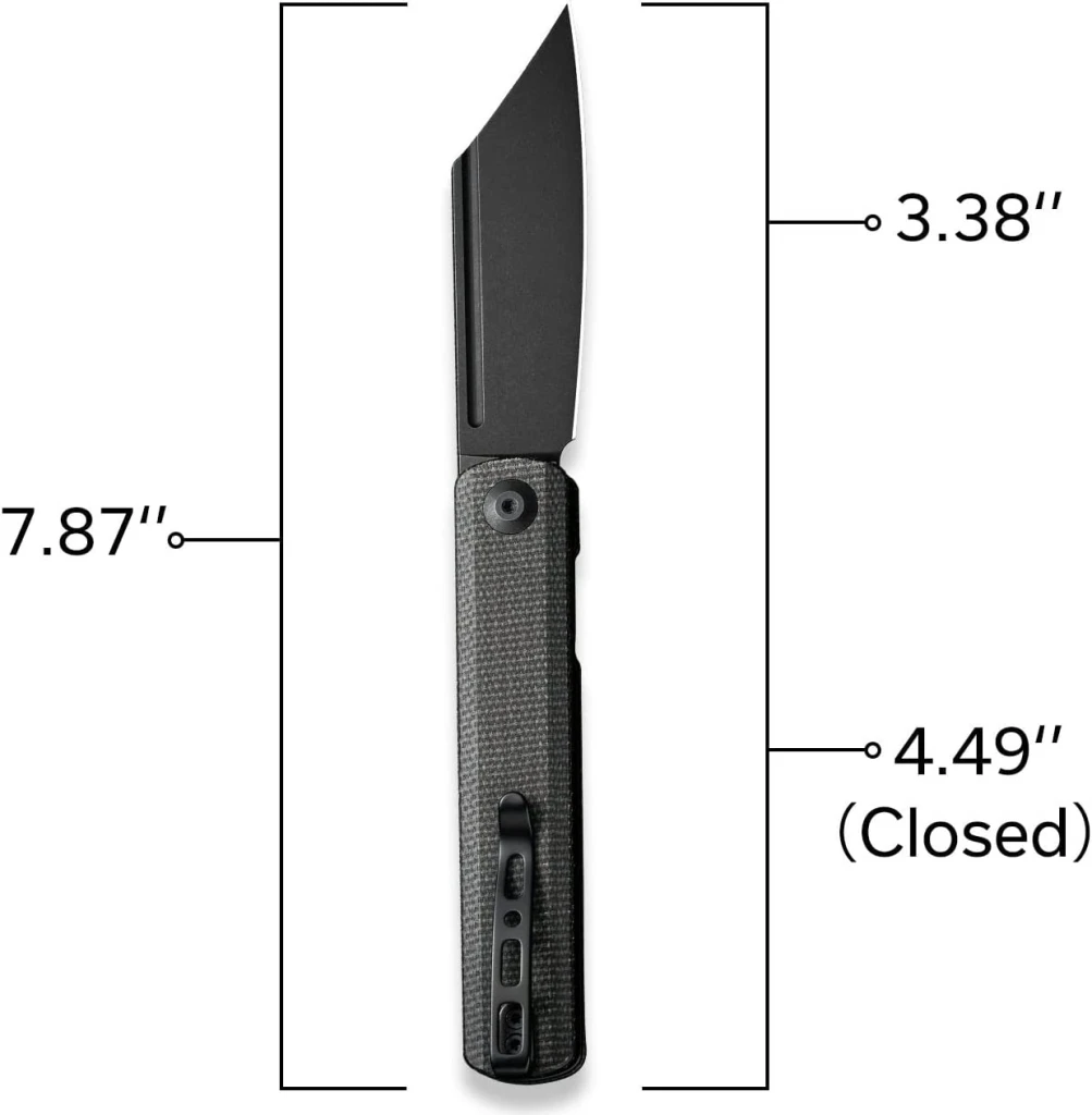 Cuțit front flipper, sencut, bronte sa08f, lamă 9cr18mov 85.8mm, mâner canvas micarta, liner lock 3
