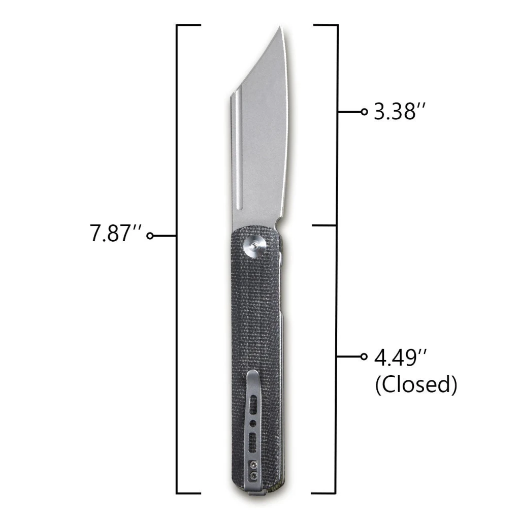 Складной нож, sencut, bronte sa08a, сталь 9cr18mov 3.38 дюйма, рукоять микарта, liner lock, front flipper 3