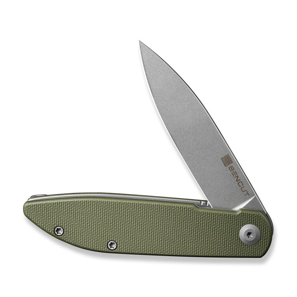 Флиппер-нож, sencut, bocll ii s22019-4, сталь d2 2.96 дюйма, рукоять g10, liner lock 2