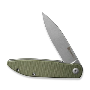 Флиппер-нож, sencut, bocll ii s22019-4, сталь d2 2.96 дюйма, рукоять g10, liner lock Thumbnail 2