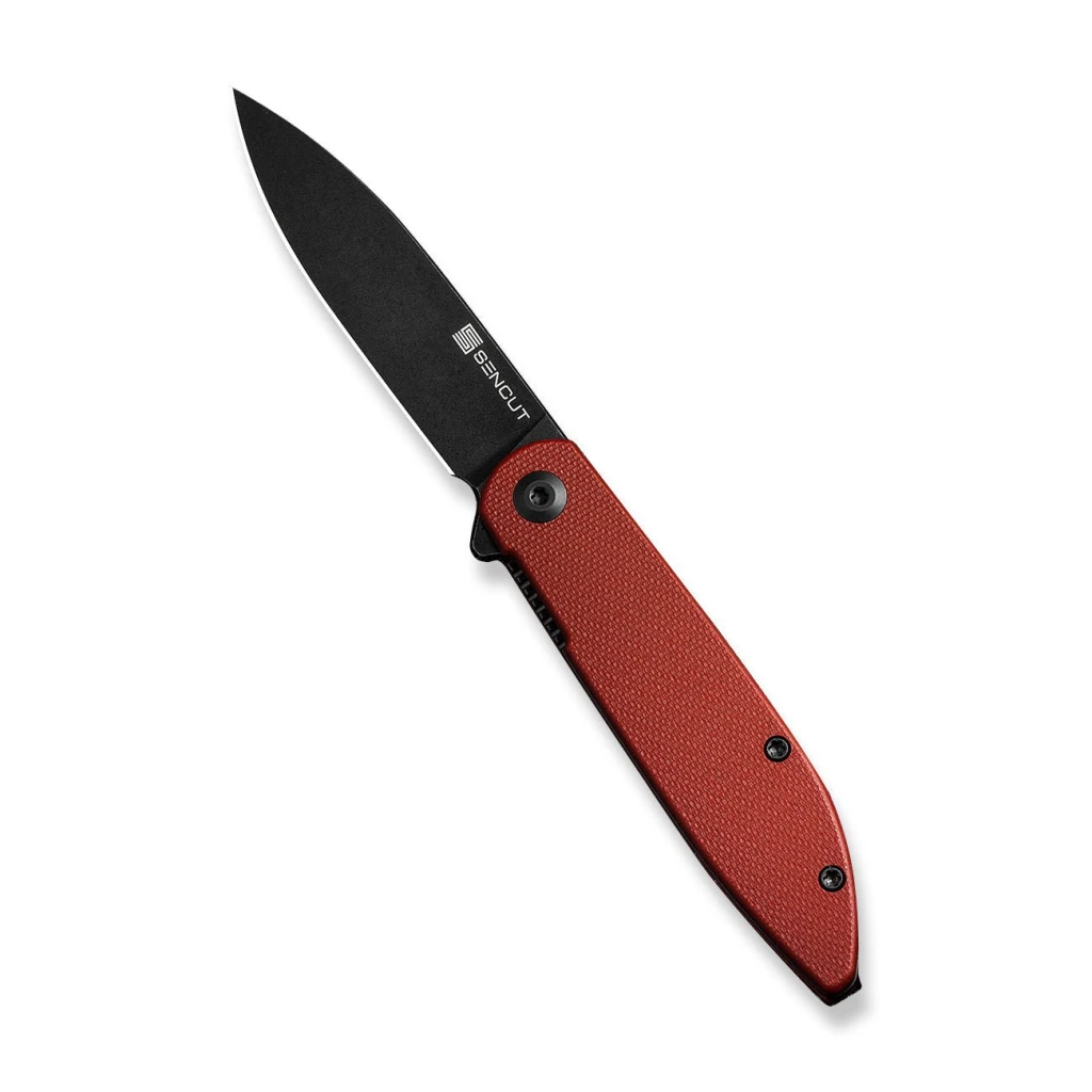 Флиппер-нож, sencut, bocll ii s22019-3, сталь d2 2.96 дюйма, рукоять g10 бордовая, лайнер-лок 10
