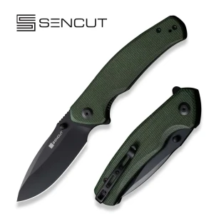 Cuțit pliabil, sencut, slashkin s20066-3, lamă d2 3.48 inch, mâner micarta, liner lock