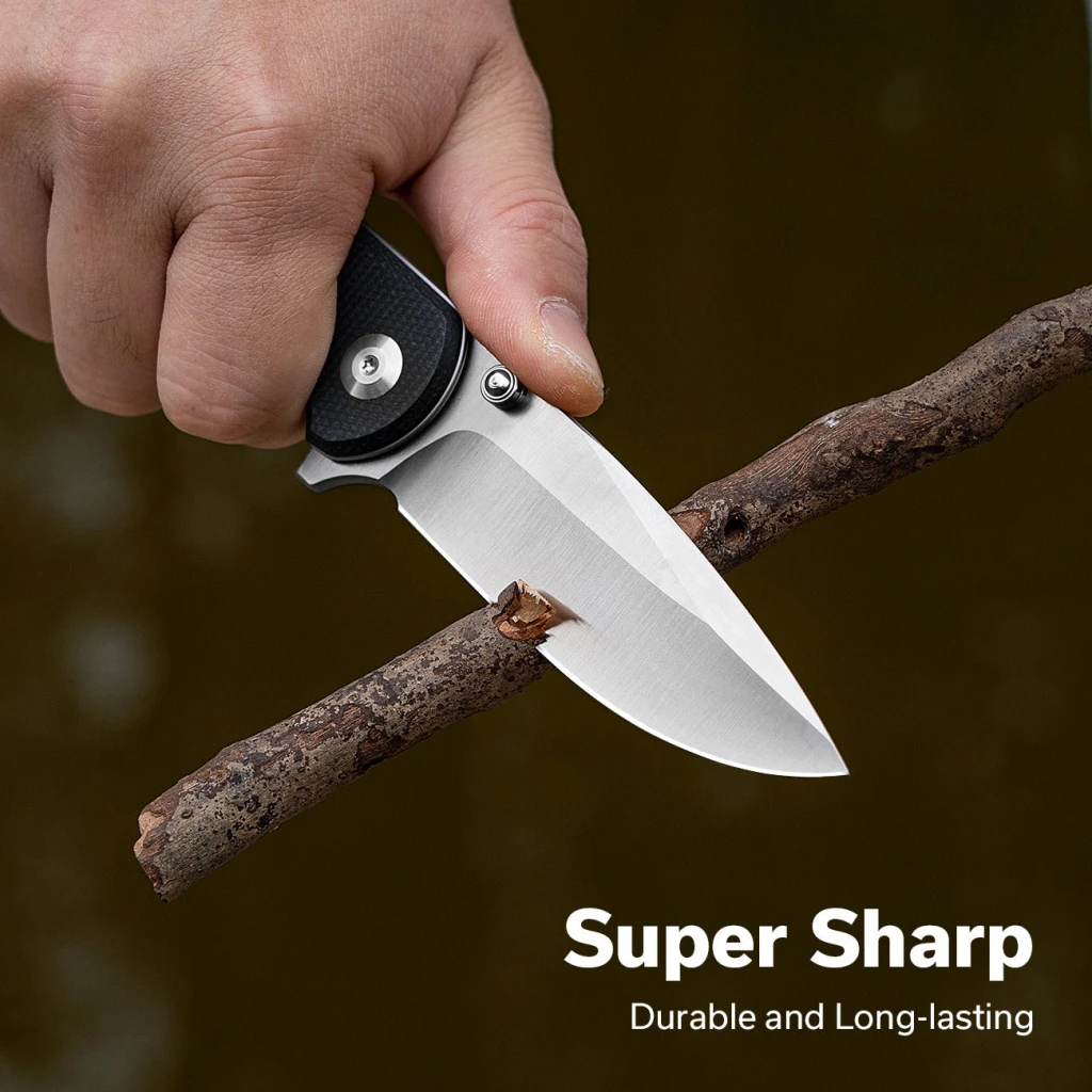 Cuțit pliabil, sencut, errant s23054b-3, lamă 9cr18mov 3.45 inch, mâner canvas micarta, liner lock 7