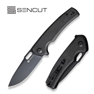 Cuțit pliabil, sencut, vesperon s20065-3, oțel 9cr18mov, mâner micarta, liner lock