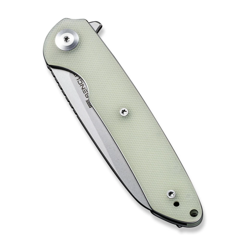 Cuțit flipper, sencut, kyril s22001-2, lamă 9cr18mov 81mm, mâner g10 natural, liner lock 4