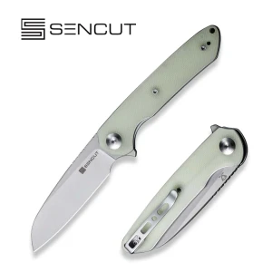 Флиппер-нож, sencut, kyril s22001-2, сталь 9cr18mov 81мм, рукоять g10 натуральная, liner lock