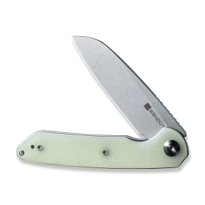 Cuțit flipper, sencut, kyril s22001-2, lamă 9cr18mov 81mm, mâner g10 natural, liner lock Thumbnail 3