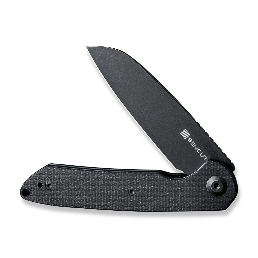 Cuțit flipper, sencut, kyril s22001-3, lamă 9cr18mov 81mm, mâner micarta, liner lock 4