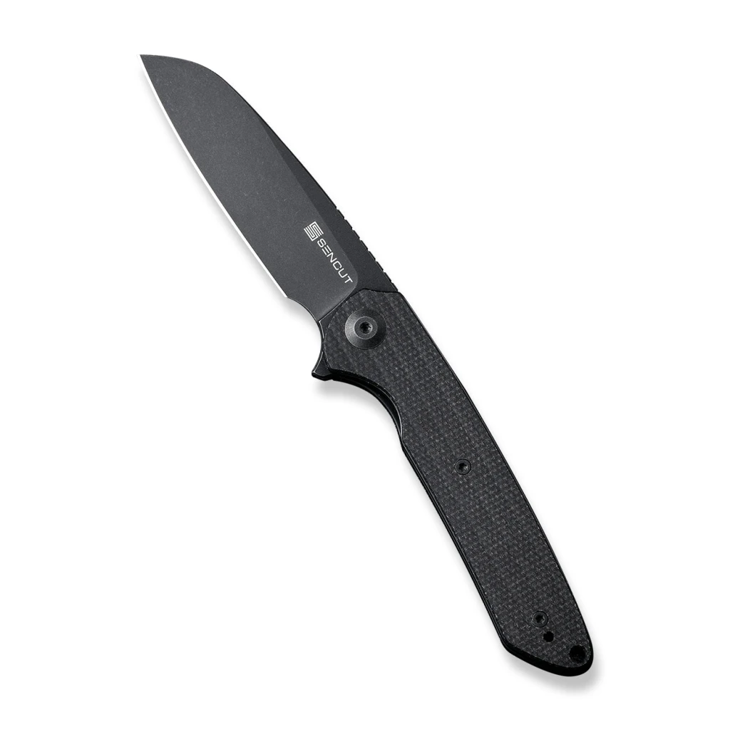 Cuțit flipper, sencut, kyril s22001-3, lamă 9cr18mov 81mm, mâner micarta, liner lock 3