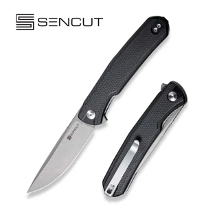 Флиппер-нож, sencut, scitus s21042-1, сталь d2 88.2мм, рукоять g10 черная, лайнер-лок