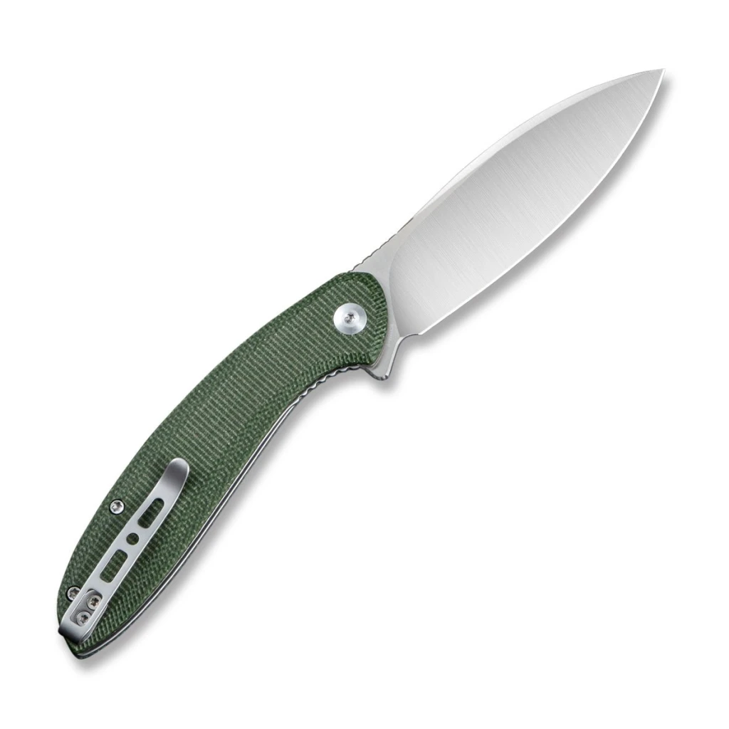 Cuțit flipper, sencut, san angelo s21003-3, lamă 9cr18mov 3.48 inch, mâner micarta, liner lock 2