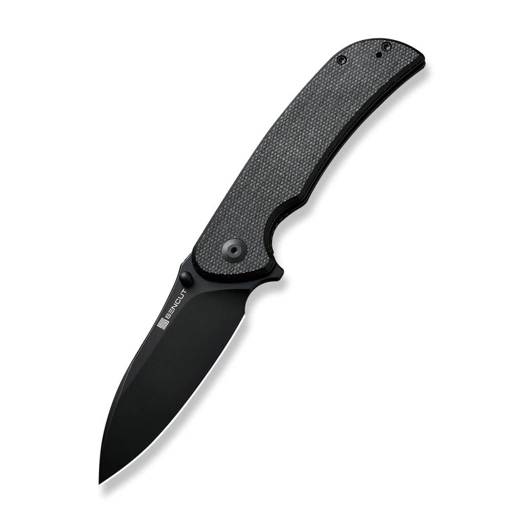 Складной нож, sencut, borzam s23077-3, сталь 9cr18mov 3.46 дюйма, рукоять canvas micarta, liner lock 12