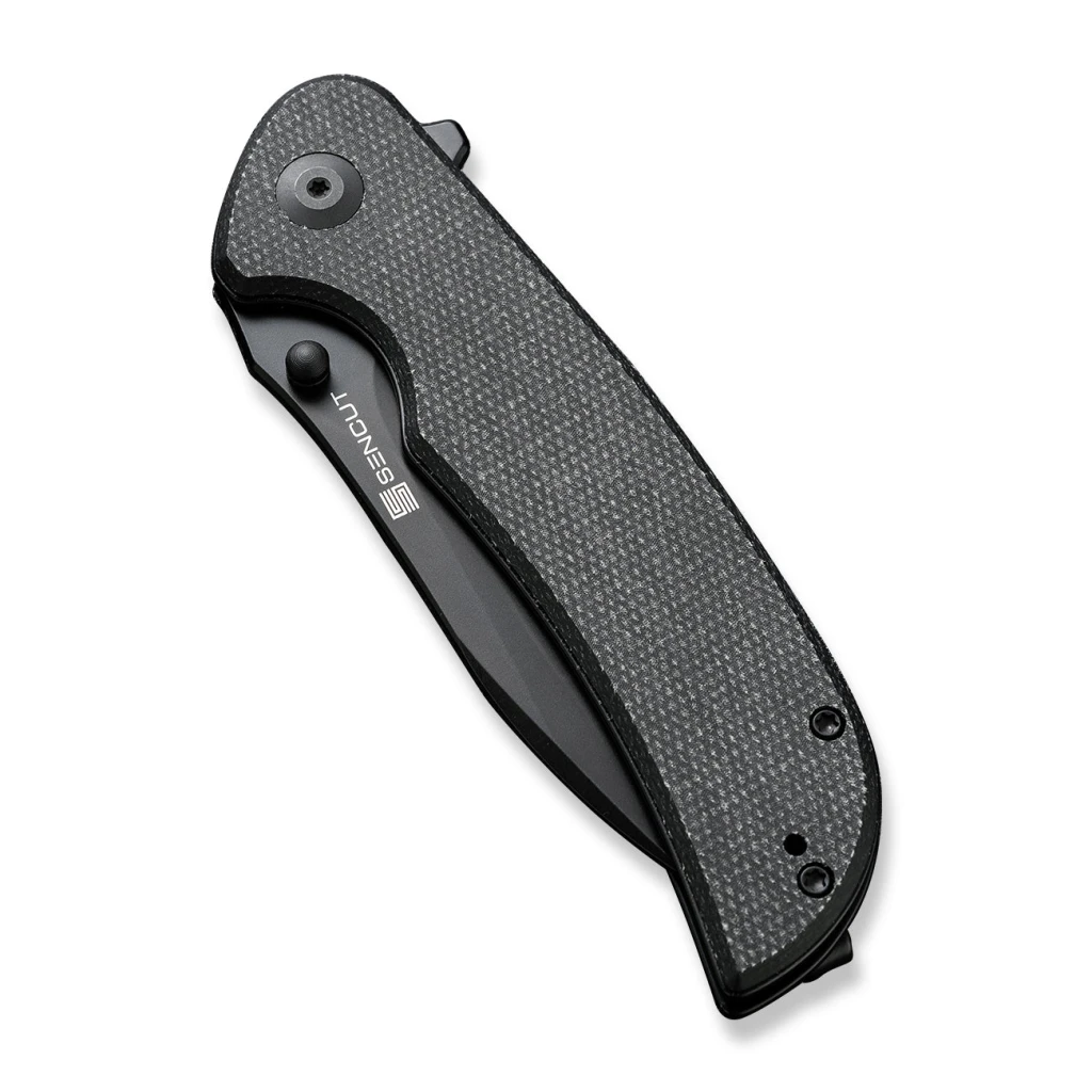 Складной нож, sencut, borzam s23077-3, сталь 9cr18mov 3.46 дюйма, рукоять canvas micarta, liner lock 2