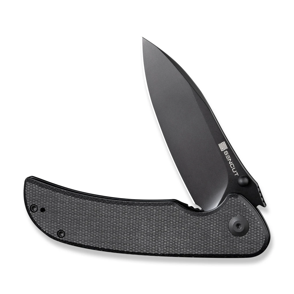 Складной нож, sencut, borzam s23077-3, сталь 9cr18mov 3.46 дюйма, рукоять canvas micarta, liner lock 13