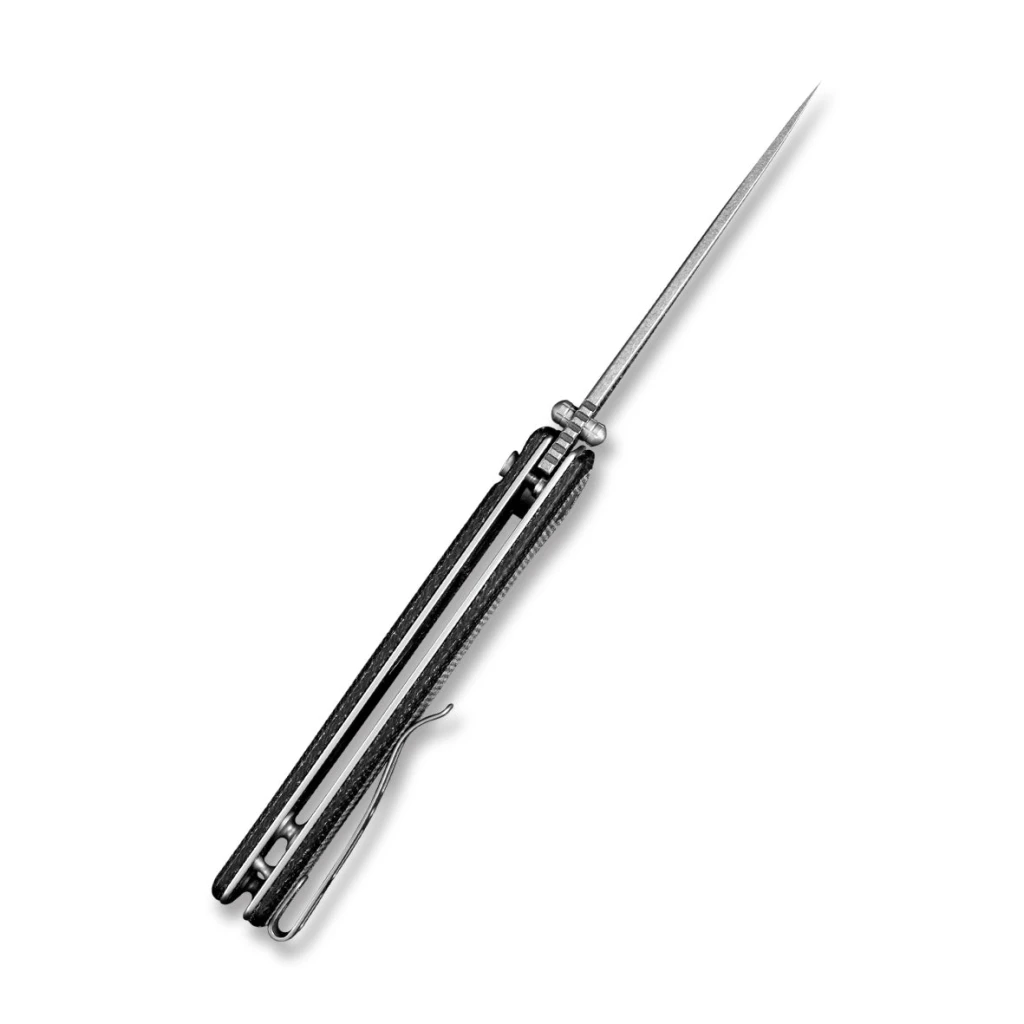Cuțit pliabil, sencut, crowley s21012-2, lamă d2 3.48 inch, mâner micarta, blocare button lock 7