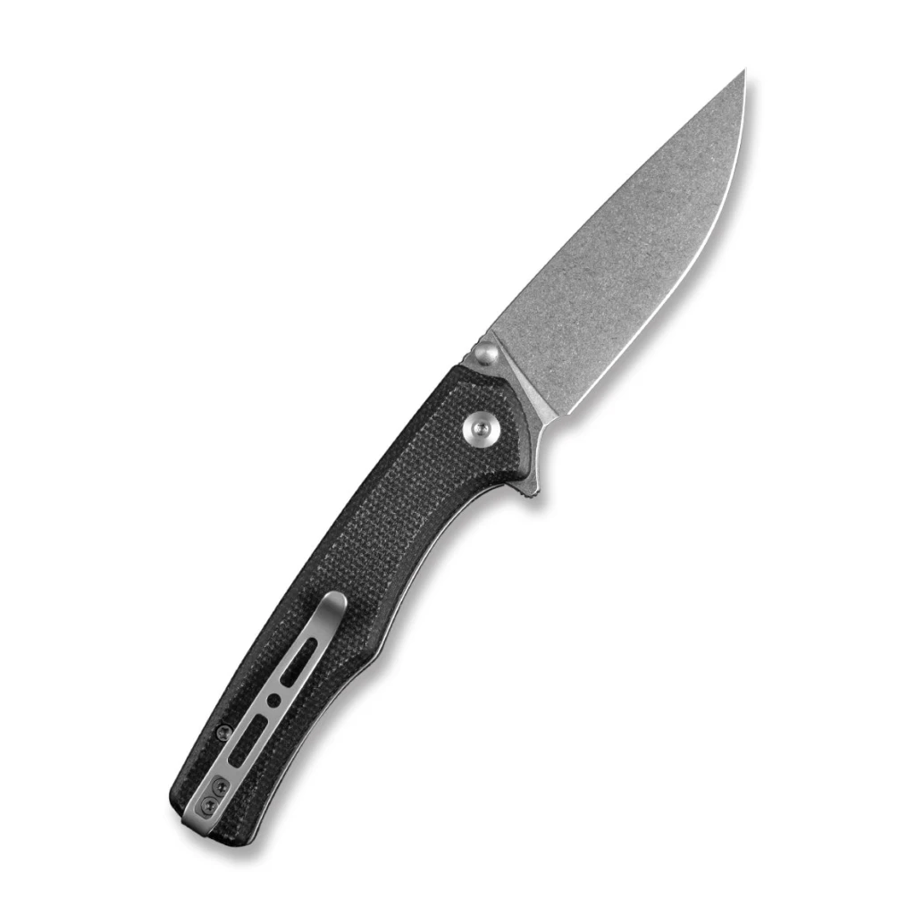 Cuțit pliabil, sencut, crowley s21012-2, lamă d2 3.48 inch, mâner micarta, blocare button lock 2