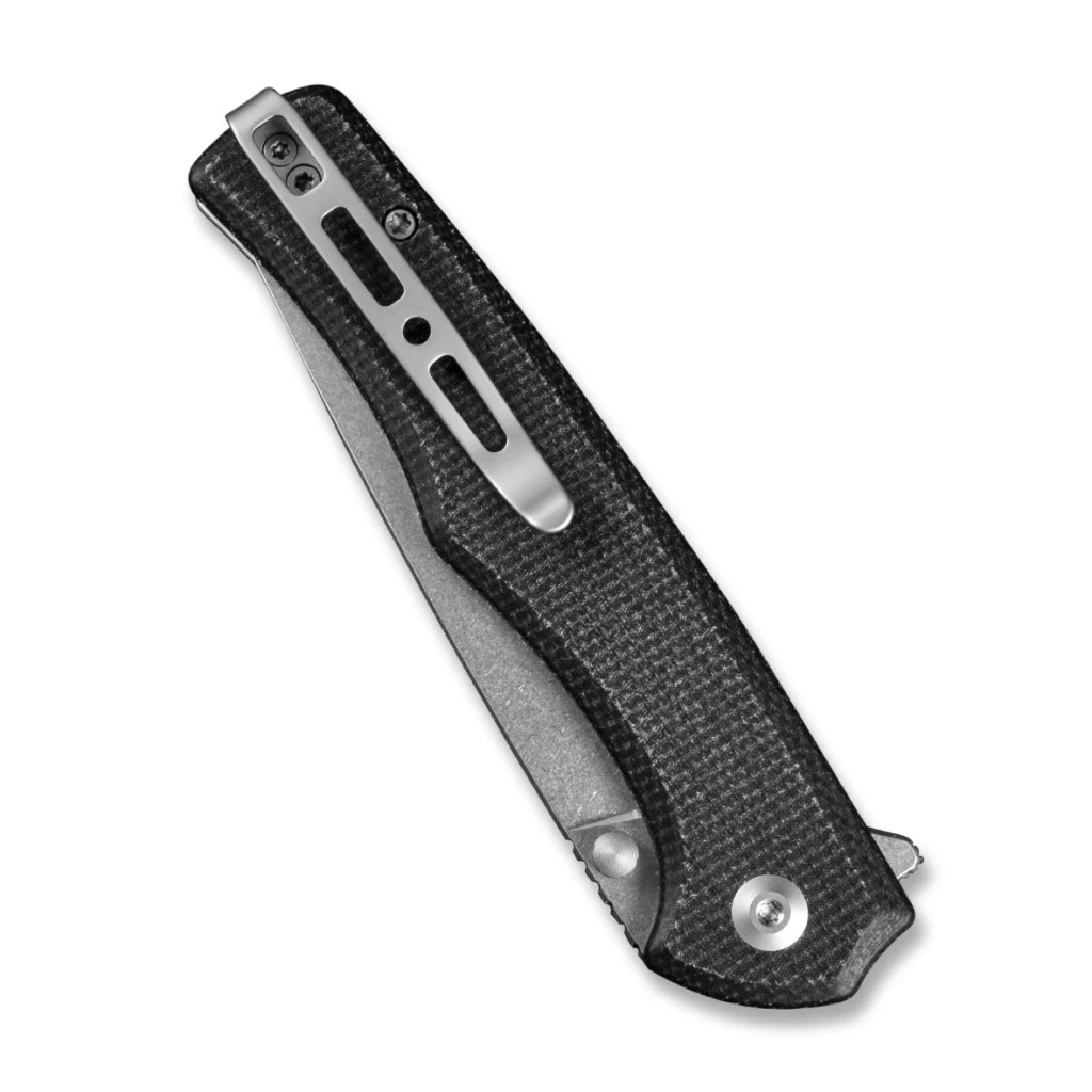 Cuțit pliabil, sencut, crowley s21012-2, lamă d2 3.48 inch, mâner micarta, blocare button lock 6