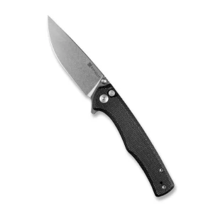 Cuțit pliabil, sencut, crowley s21012-2, lamă d2 3.48 inch, mâner micarta, blocare button lock Thumbnail 3