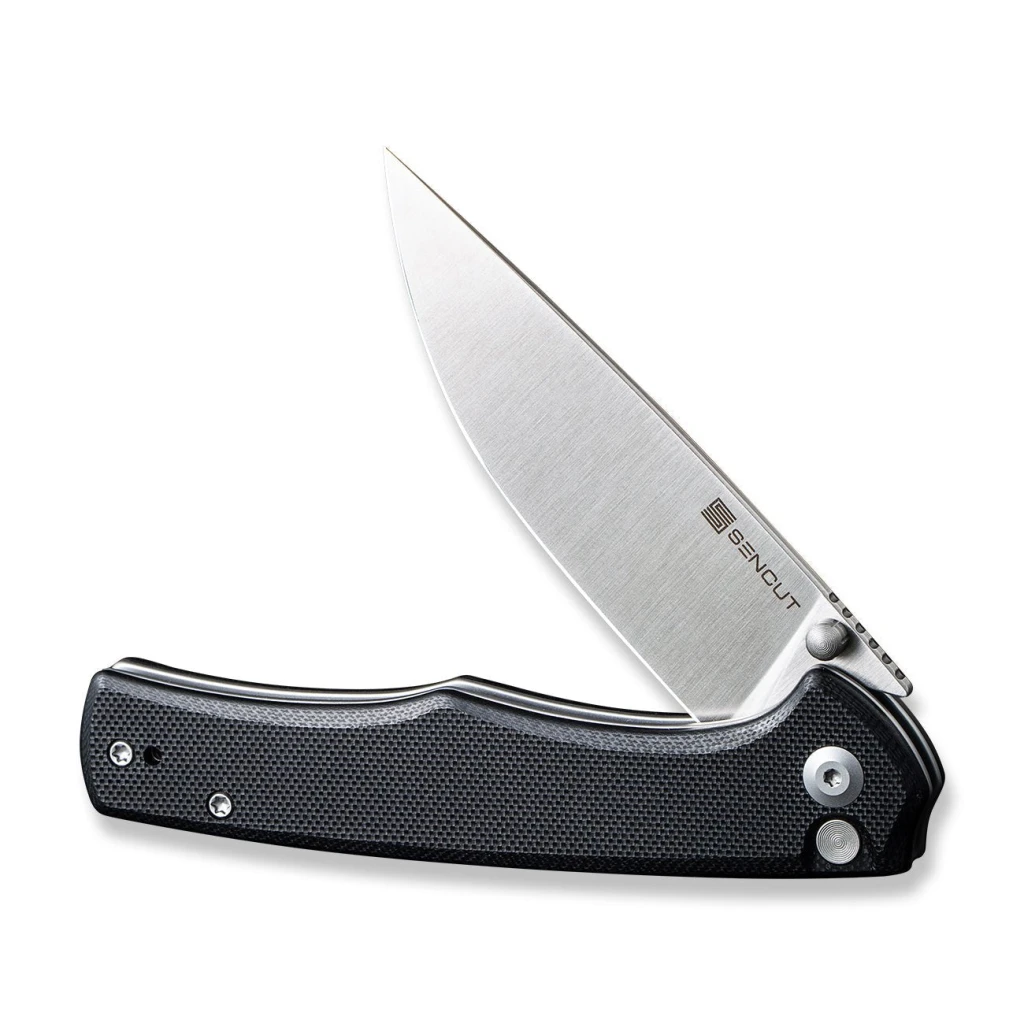 Складной нож, sencut, crowley s21012-4, сталь d2 3.48 дюйма, рукоять g10, кнопочный замок 4