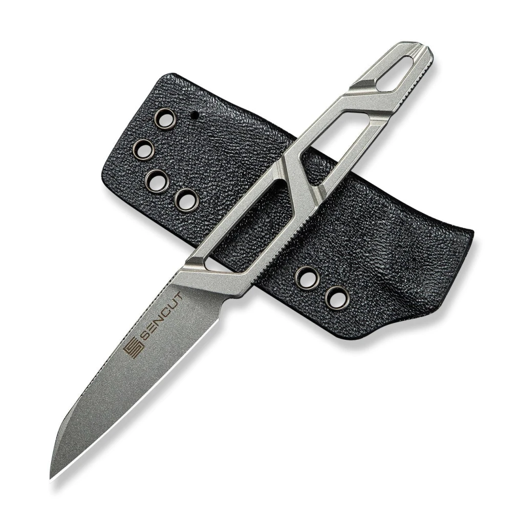 Фиксированный нож, sencut, texo s23095-2, сталь 9cr18mov, реверс танто, ножны kydex 3