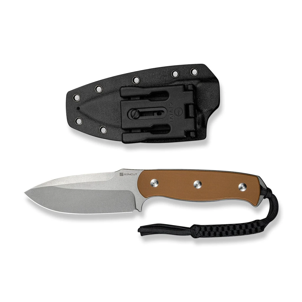 Нож с фиксированным клинком, sencut, toxodon s24036-3, сталь 9cr18mov, рукоять g10, ножны kydex 2