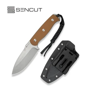 Нож с фиксированным клинком, sencut, toxodon s24036-3, сталь 9cr18mov, рукоять g10, ножны kydex