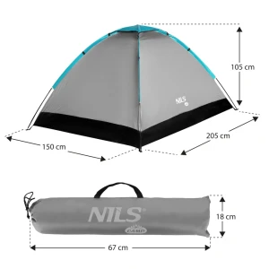 Cort, nils camp, nc3021 | capacitate: 2 people, impermeabilitate: 2000 mm water column Thumbnail 4
