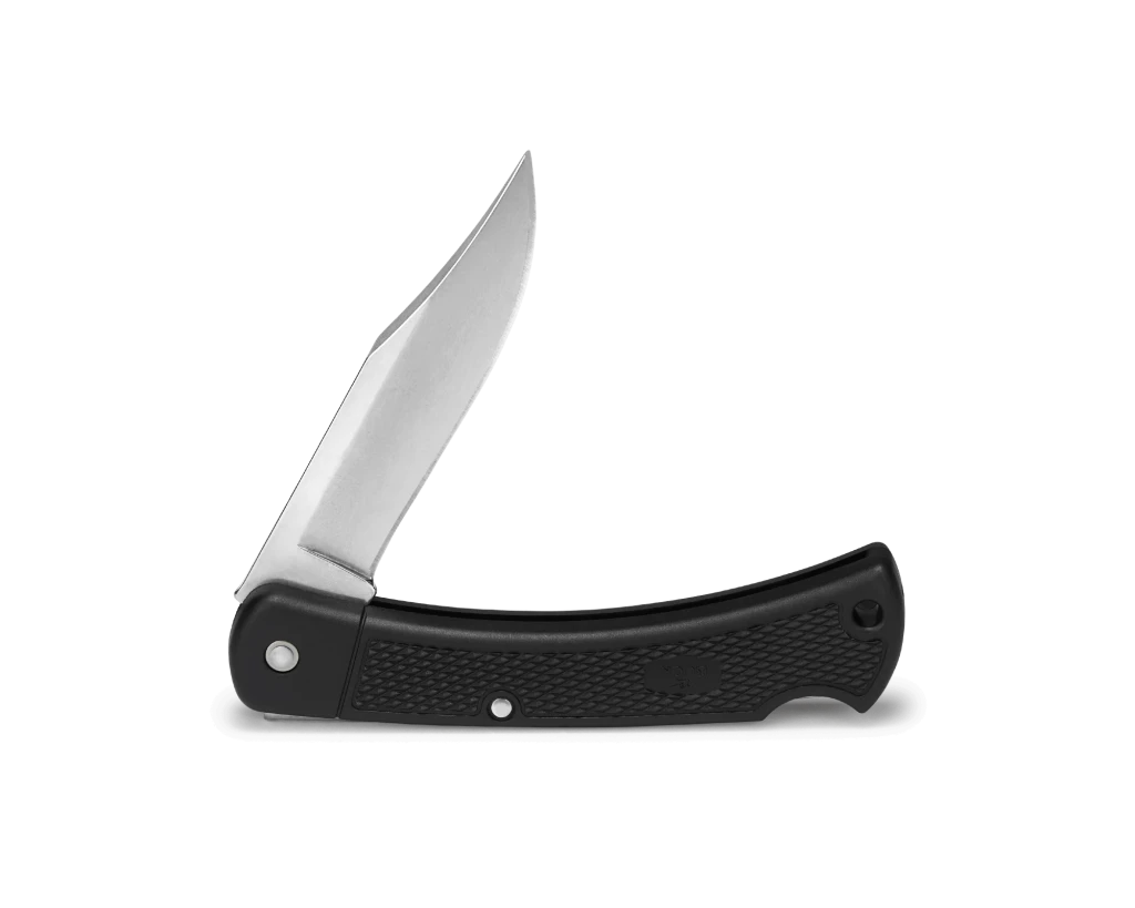 Cuțit de vânătoare pliabil buck 110 folding hunter lt, model 0110bkslt-c, lamă 420hc, mâner nailon, lungime lamă 9.5 cm 2