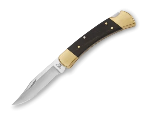 Складной охотничий нож buck 110 folding hunter, модель 0110brs-b, клинок 420hc, рукоять эбеновое дерево, длина клинка 9.5 см Thumbnail 3