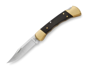 Складной охотничий нож buck 110 folding hunter, модель 0110brsfg-b, клинок 420hc, рукоять эбеновое дерево, длина клинка 9.5 см
