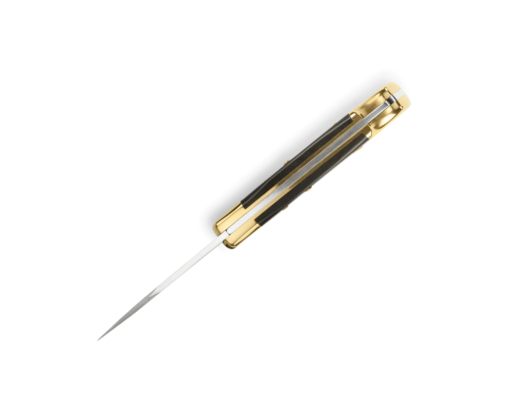 Cuțit de vânătoare pliabil buck 112 ranger, model 0112brs-b, lamă 420hc, mâner abanos, lungime lamă 7.6 cm 2