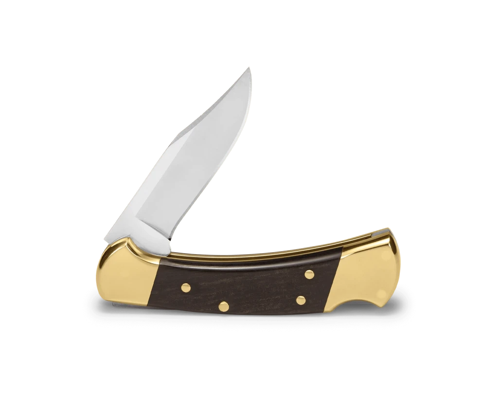 Cuțit de vânătoare pliabil buck 112 ranger, model 0112brs-b, lamă 420hc, mâner abanos, lungime lamă 7.6 cm 3