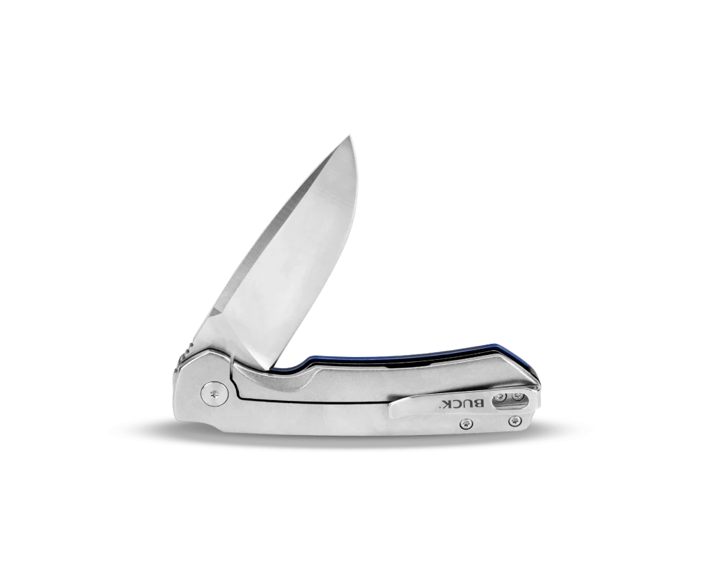 Cuțit pliabil buck 714 stinger, model 0714bls-c, lamă d2, mâner aluminiu, lungime lamă 7.62 cm 2