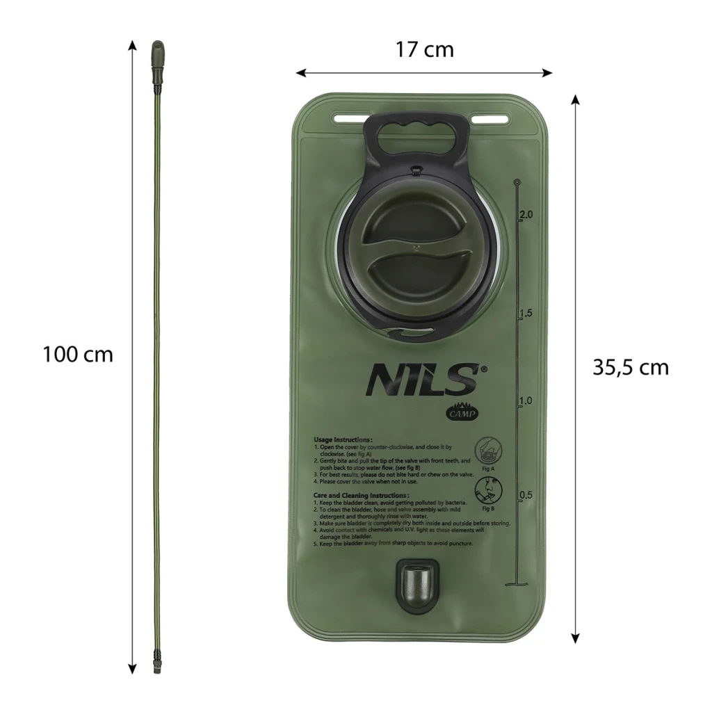 Ploscă hidratare, nils camp, nc1720 | greutate: 175 g, capacitate: 2 l, dimensiuni: 3