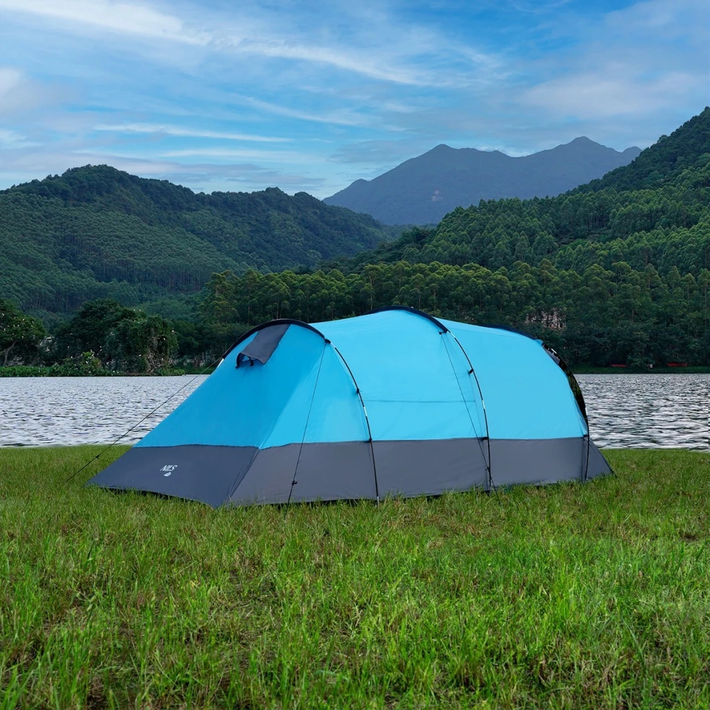 Палатка, nils camp, nc3027 | вес: 5.3 kg, каркас: fiber glass 2x o 8,5mm /1x o 7,9mm, материал: double-layered 6