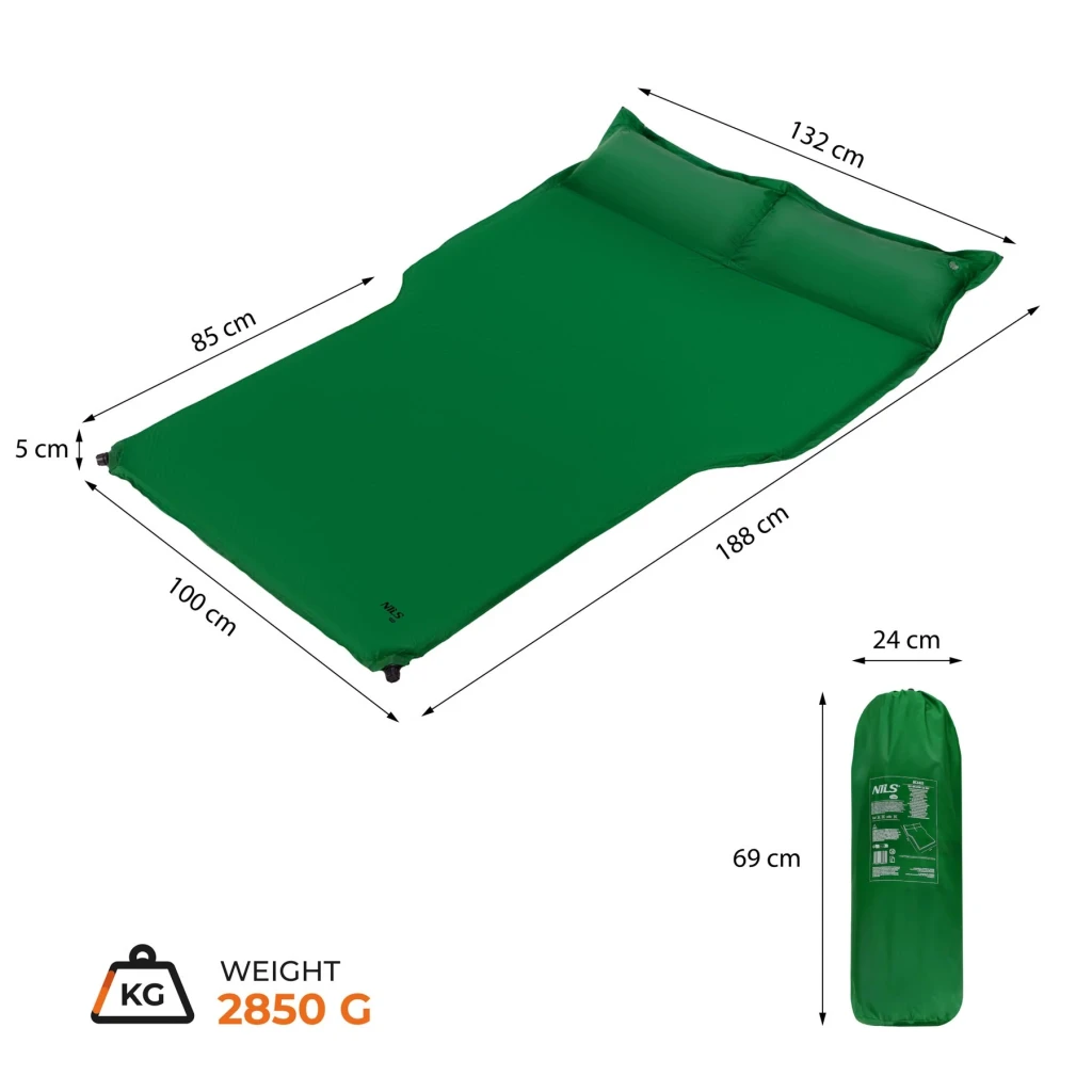 Автоковрик, nils camp, nc4401 | вес: 2850 g, model: nc4401, размеры: 188 x 132 x 5 cm 3