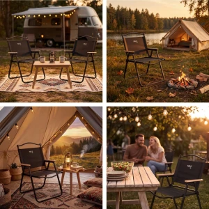 Scaun pliant, nils camp, nc4307 | cadru: iron, dimensiuni pliat: 70 × 52 × 8 cm, seat material: 900d polyester Thumbnail 7