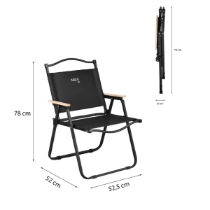 Scaun pliant, nils camp, nc4307 | cadru: iron, dimensiuni pliat: 70 × 52 × 8 cm, seat material: 900d polyester Thumbnail 6