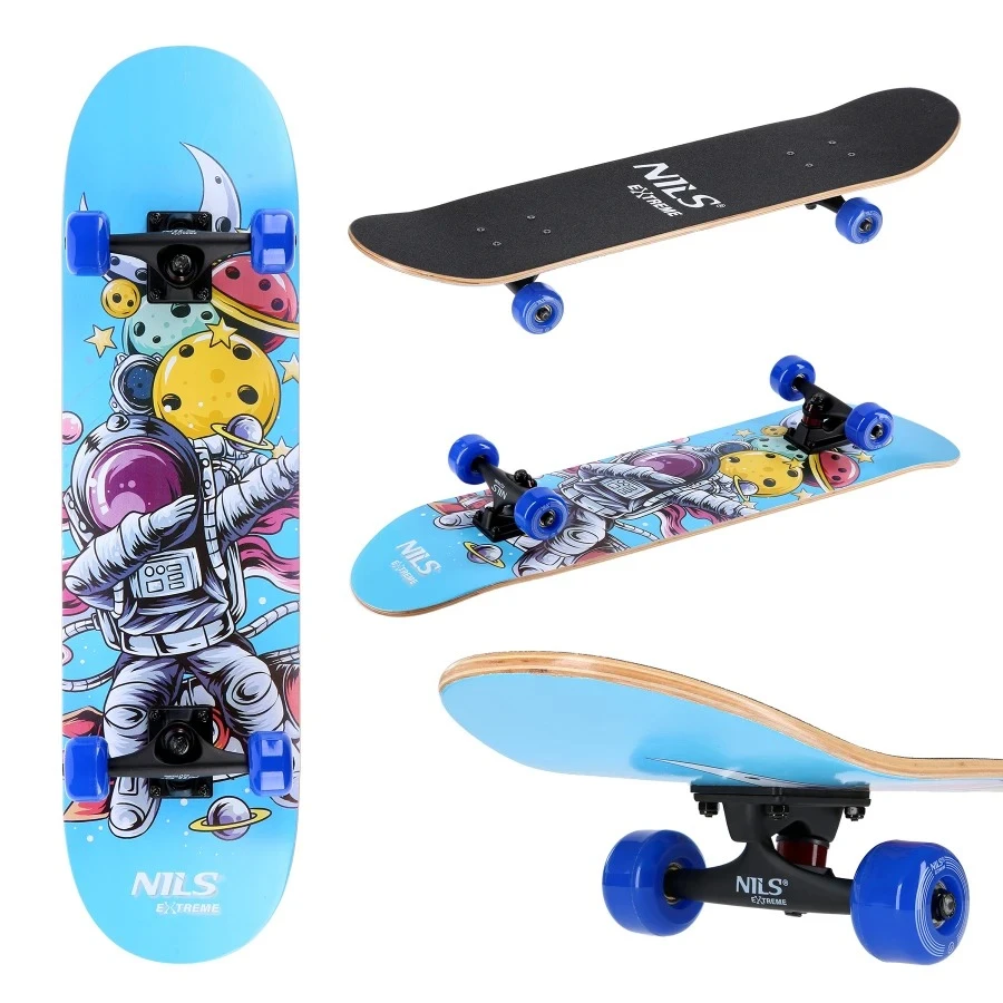 Скейтборд gravity, nils extreme, cr3108sa | вес: 2,17 kg, размеры: 78×20 cm, 9 ply laminated plywood 2