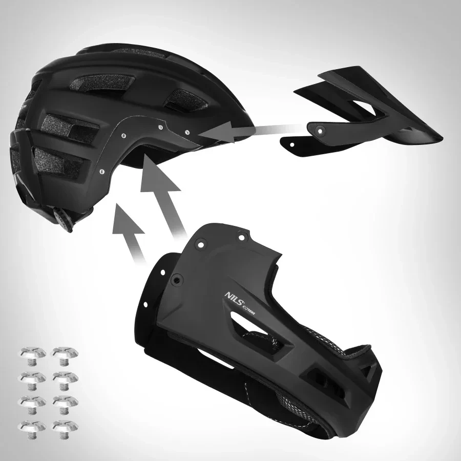 Шлем интеграл, nils extreme, mtw101 | l: 58-61 cm, вес: 520 g, материал корпуса: pc + eps, internal protective material: yes 6