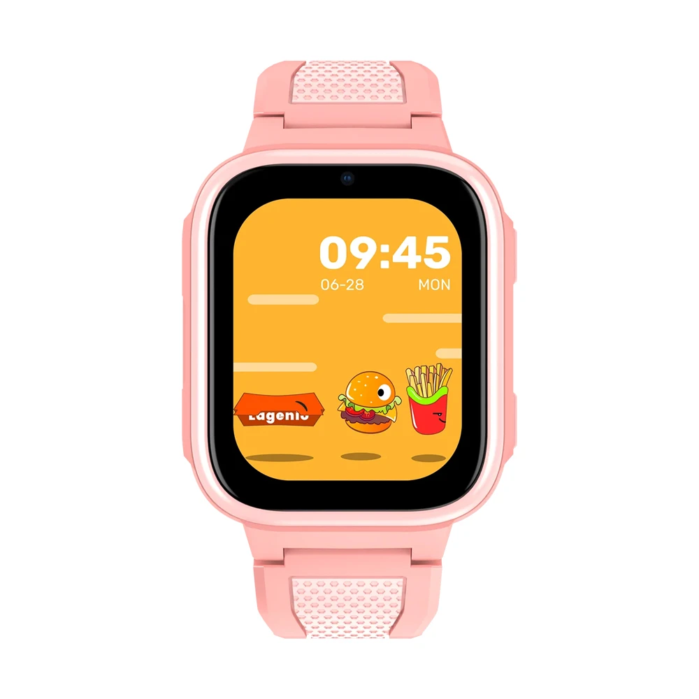 Детские умные часы lagenio kids smart watch 4g с ии, k10, розовые 2